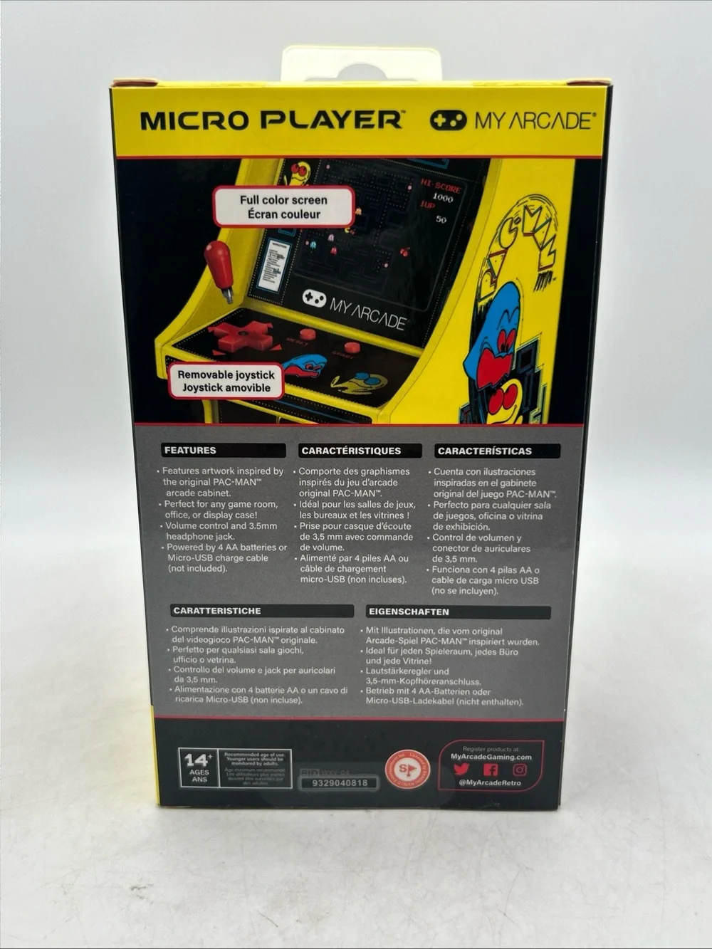 New Pac-Man Arcade Game Micro Player Mini Tabletop Handheld Retro